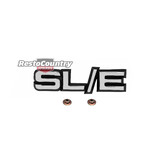 Holden Commodore VH - SLE - Grille Badge / Emblem +Clips. SL/E Die Cast