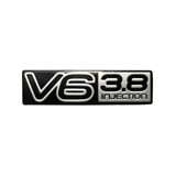 Holden Commodore Silver V6 3.8 Injection Badge VP Front Fender / Guard emblem 