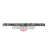 Holden 'Electronic Injection' Badge x1 VK VL Guard / Boot / Tailgate decal
