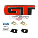 Ford - GT - Die Cast Grille Badge + Fitting Clips XB GT emblem grill 