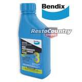 Bendix High Performance Brake Fluid DOT 3 500ml Holden Ford Universal  BBF3