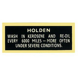 Holden Oil Filler Cap Decal EH HK HT HG HQ NEW  sticker  label   