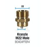 BOWDEN'S OWN Kranzle M22 Male Pressure Washer Snow Cannon Adapter