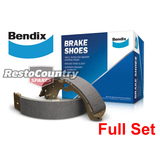 Holden BENDIX REAR Drum Brake Shoes Set NEW HQ HJ HX HZ WB pad stop