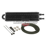 Derale 13" Power Steering Oil Cooler + Fitting Kit Copper / Aluminium p/s