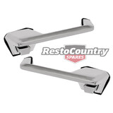 Ford REAR Chrome Outer Door Handle PAIR Left + Right XR XT XW XY ZC ZD grab 