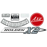 Holden Engine Air Cleaner Decal Kit HD X2 Service MS Oil Kerosene sticker label