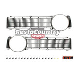 Ford NEW Grille Insert Pair Left + Right XY + GT Badge + Fitting Kit surround