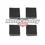 Ford Seat Belt Anti Rattle Foam Pad Set x4 XR XT XW XY Peel n Stick cushion