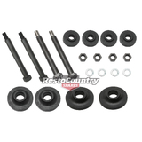 Holden Front End Mounting Rubbers + Bolts Kit Early FJ k frame cross member