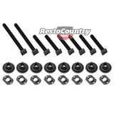 Ford Front Bucket Seat To Floor Fitting Bolt Kit XA XB LEFT + RIGHT nut screw