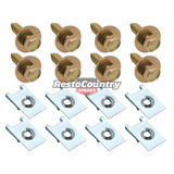 Ford Grille Fitting Kit (16pcs) XF Falcon Fairmont grill screw clip