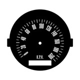 Ford Speedo Conversion Decal XW XY 120 MPH to 200 KPH gauge instrument miles 