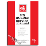 Holden GMH Factory HQ Vol 4 Service Manual -Engine Clutch Fuel NEW workshop book