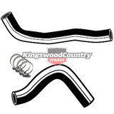 Holden Service Radiator Hose +Clamp Kit HT HG V8 253 308 -With Air Con