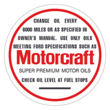 Ford  Oil Cap Decal Autolite XA ZF Models With Speedo In Miles sticker engine