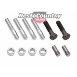 Holden Red 6Cyl Exhaust Manifold Bolt+Stud+Nut Kit 149 161 173 179 186 194 202