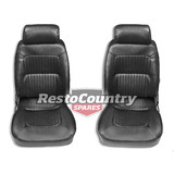 Autotecnica 'Classic Deluxe' Bucket Seat PAIR +Head Rest May fit Ford / Holden