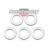 Ford / Holden Wheel Nut Washer Set x5 Suit Mag XK - XF. FX - HQ - WB