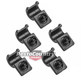 Ford Mustang 60 - 83 Fuel Line Retainer Clip Set x5 NEW. 5/16 - 8mm Line OD