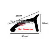 Rubber Wheel Arch Flare -Side Edge Fit 3x Metres 2x Guards 4x4 4WD Bus Truck mud