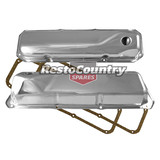 Ford V8 Chrome Rocker Covers + Gaskets Set Pair Standard Height 302 351 Cleveland