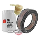 Holden Service Oil +Air +Fuel Filter Kit 4 & 6cyl 138 149 161 173 179 186 202