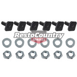 Holden Commodore VK Front Bumper to Iron Bracket Bolt Kit x6 Square Head NEW nut