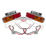 Holden Side Indicator Repeater Lights PAIR L+R with Wirings + Gaskets HQ all