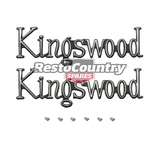 Holden - KINGSWOOD - Badge Pair Boot /Guard /Tailgate x2 HQ HJ emblem 