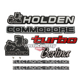 Holden VL Commodore Berlina TURBO Badge Kit 7pce boot tailgate badges decals