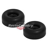 Moulded Rubber Mounting Foot Buffer PAIR 60mm Pre Drilled Furniture Table Truck 