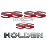 Holden Commodore VR VS - SS - Body Decal x4 Kit Rear Doors / Boot sticker badge