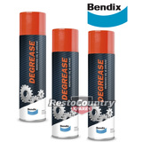 Bendix Degreaser 400gm Spray Can Kit x3 Remove Grease Oil clean workshop tool