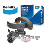 Holden Commodore BENDIX Rear Drum Brake Shoe + Wheel Cylinder Kit VB VC VH VK VL