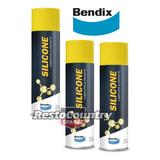 Bendix Silicone Lubricant H/D Spray Can x3 330g Protect plastic vinyl rubber lube