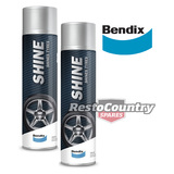Bendix Tyre Shine 400gm Spray Can x2 wheel tire mudflap bumper trim