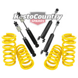 Ford Coil KING Spring + Shock SET XE XF 6cyl SEDAN Front + Rear Super Low 50mm