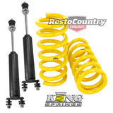Ford Coil KING Springs +Shock FRONT XR XT XW XY 6cyl Sedan Ultra Low 60mm