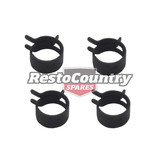 Holden Commodore Fuel Line Clamp Set x4 VB VC VH VK VL petrol fitting 