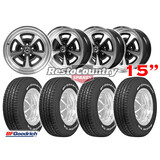 CTM GTS Wheel + Tyre Kit x4 STAGGERED 15x7 15x8 Holden HQ HJ HX HZ WB BFG RADIAL
