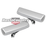 Ford REAR Outer Door Handle PAIR Chrome XD XE XF ZJ ZK Cortina TE TF Left+ Right