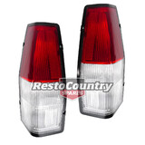 Ford Tail Light PAIR XD XE XF XG XH Ute / Panel Van Red + Clear lamp brake stop
