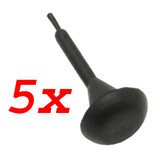 Universal Bumper Grommet Kit x5 12mm OD 3.3mm H Dome head rubber blanking plug