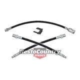 Ford Rear Brake Hose Kit Body to Diff + Calliper XB XC XD XE From 8/75 FREE CLIP