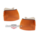 Ford Front Indicator Assembly PAIR EA EB ED Amber flasher turn signal