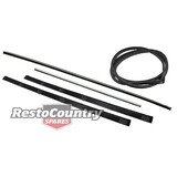 Ford Front Door Seal + Bailey Channel + Weather Belt Kit RIGHT XK XL ALL Exc Cpe