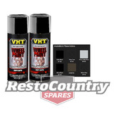 VHT High Temperature Spray Paint WHEEL SATIN BLACK x2 centre caps covers