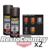 VHT High Temperature Spray Paint ENGINE METALLIC BLACK PEARL x2 starter diff