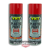 VHT PLASTIC High Temperature Spray Paint x2 GLOSS RED engine covers interior